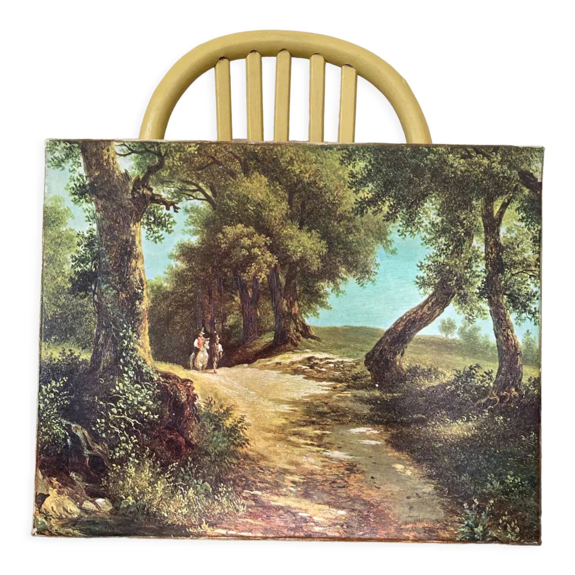 Landscape and horses table