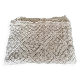 Large vintage handmade crochet bedspread