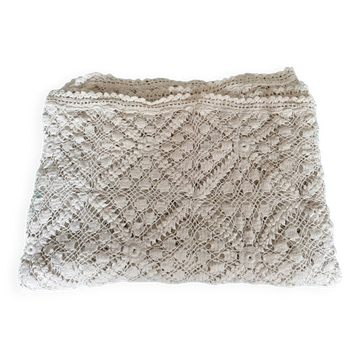 Grand dessus de lit vintage au crochet fait main
