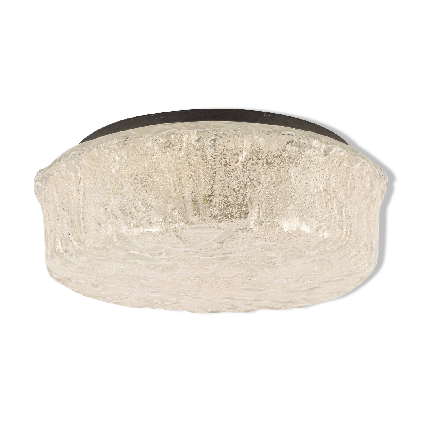 Round Murano glass ceiling light by Limburg, Germany, 1970s