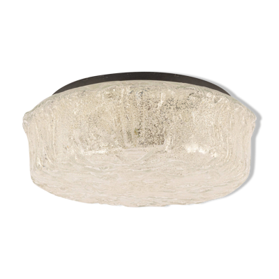 plafonnier rond en verre de Murano par Limburg, Allemagne, années 1970