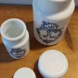 Apothecary pots in opaline