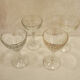 4 Transparent wine glasses