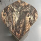 Sculptural coffee table eye veined marble Italian design 1970s