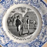 Talking plate 1850 Creil&Montereau