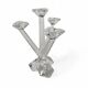 2 x four-armed candlesticks, Opera pattern by Villeroy & Boch, 1997-2001