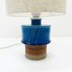 Lampe de table en grès bleu par Inger Persson pour Rörstrand, Suède, années