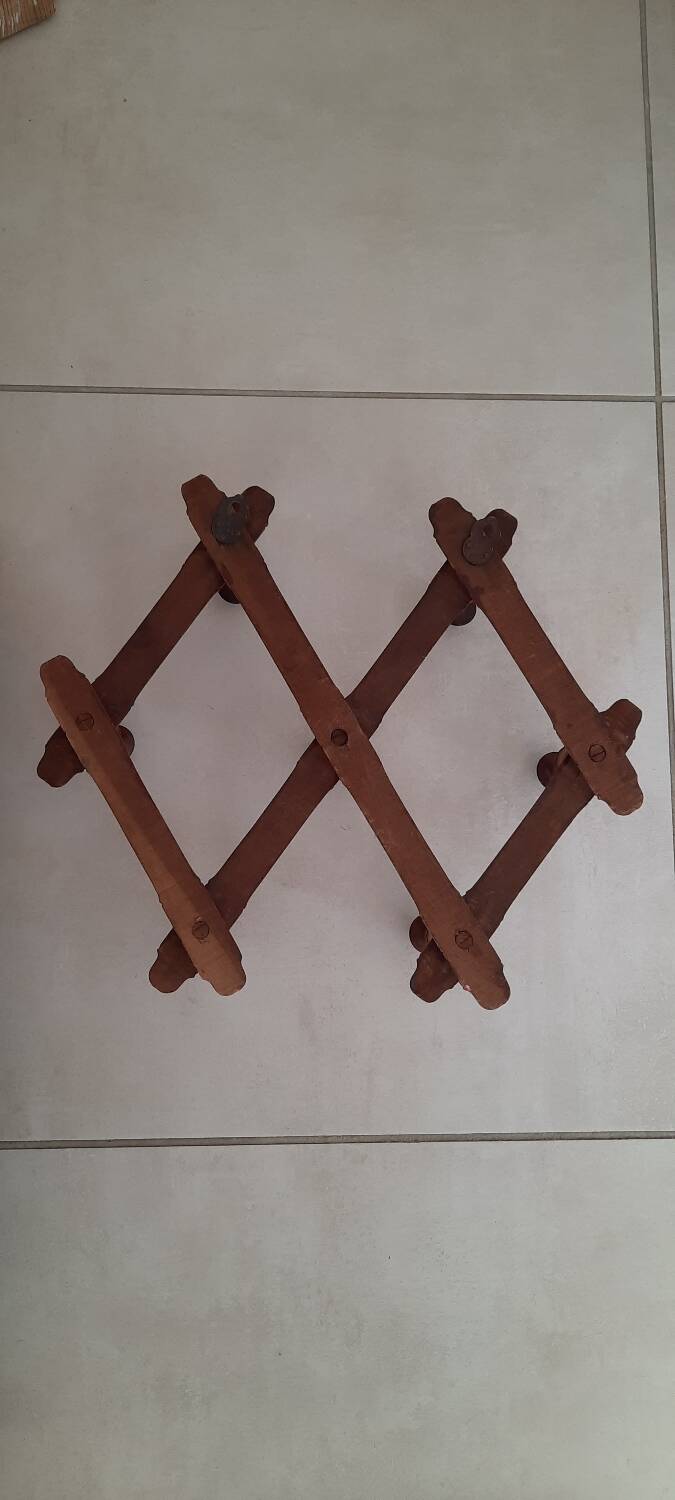 Bamboo style wooden coat racks
