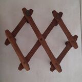 Bamboo style wooden coat racks