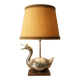 Lampe mid-century canard métal argenté
