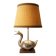 Lampe mid-century canard métal argenté