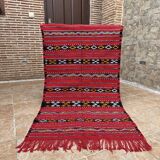Tapis berbère marocain tissé à la main 100% laine biologique provenant