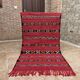 Moroccan Berber rug handwoven 100% organic wool from