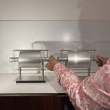 Pair of modernist wall lights, Pierre Lallemand / Moonlight "Cyclops" 1992