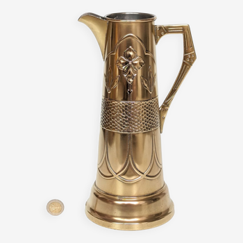 Art Deco brass pitcher 1930