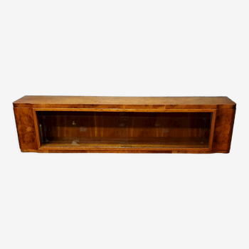 Vitrine art déco renouvelée à accrocher au mur Pologne Années 1950