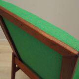Teak green armchair, Danish design, 1970s, production: Denmark
