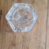 Glass candle holder