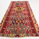Multicolor Kilim Rug, 169x370Cm Vintage Kilim Rug, Living Room Rug,