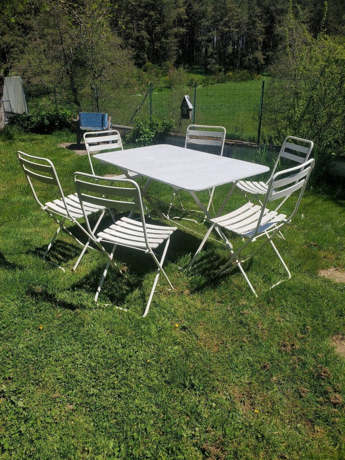 Iron garden furniture