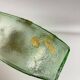 Montjoye Legras vase with frosted green and gold chrysanthemums