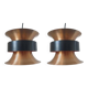 Pair of Midcentury Pendants Light Designed by Carl Thore, 1970s
