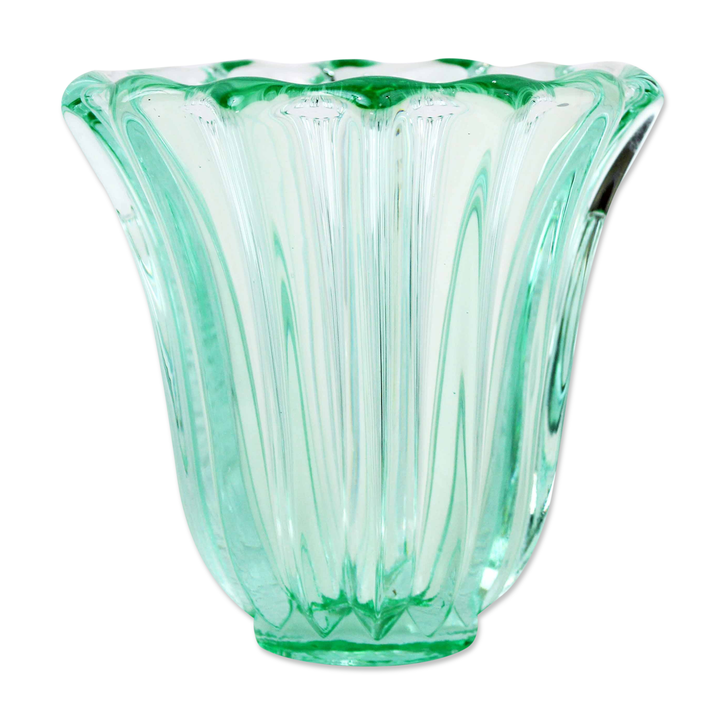 Art deco glass vase