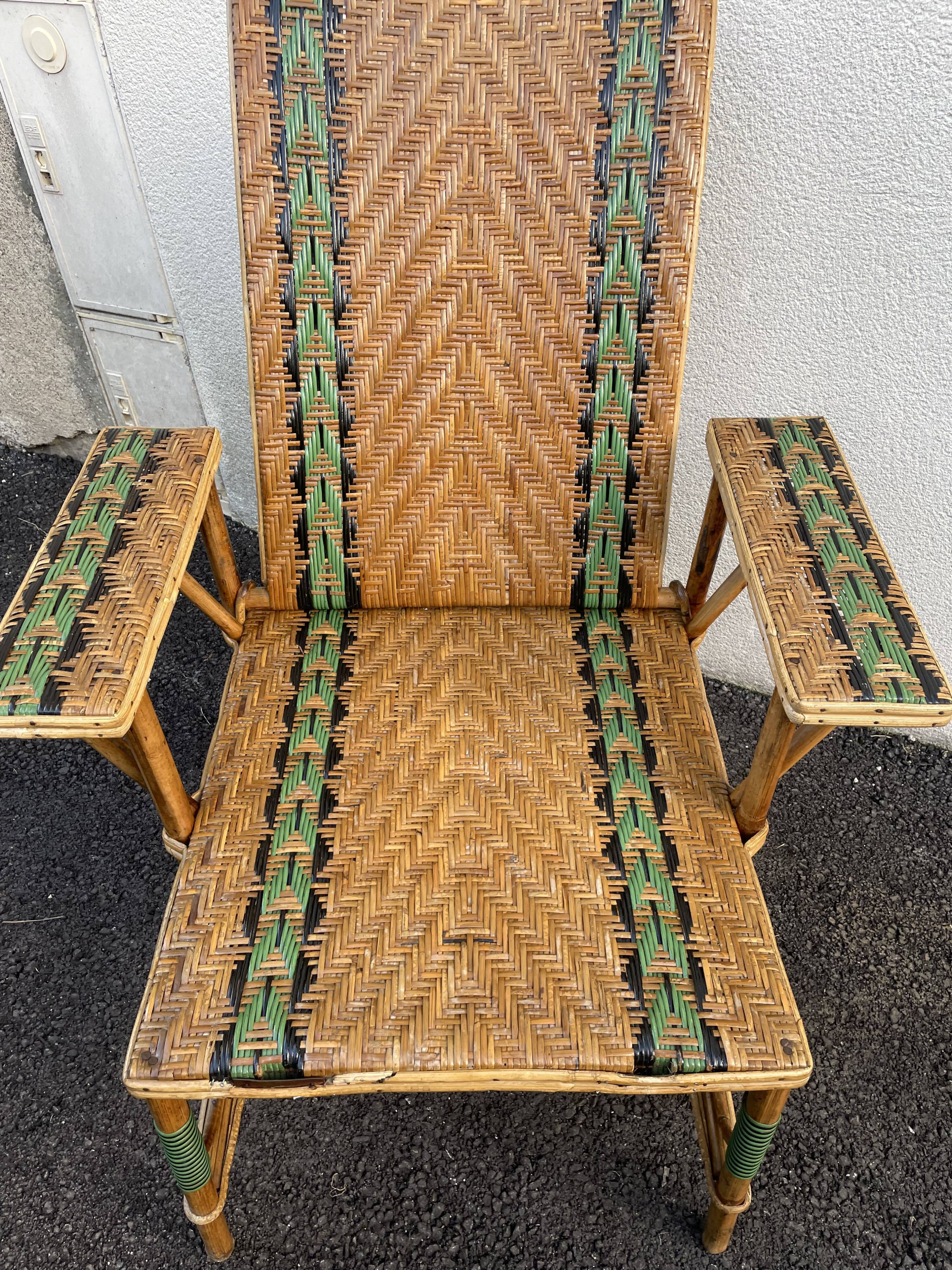 Rattan lougne chair