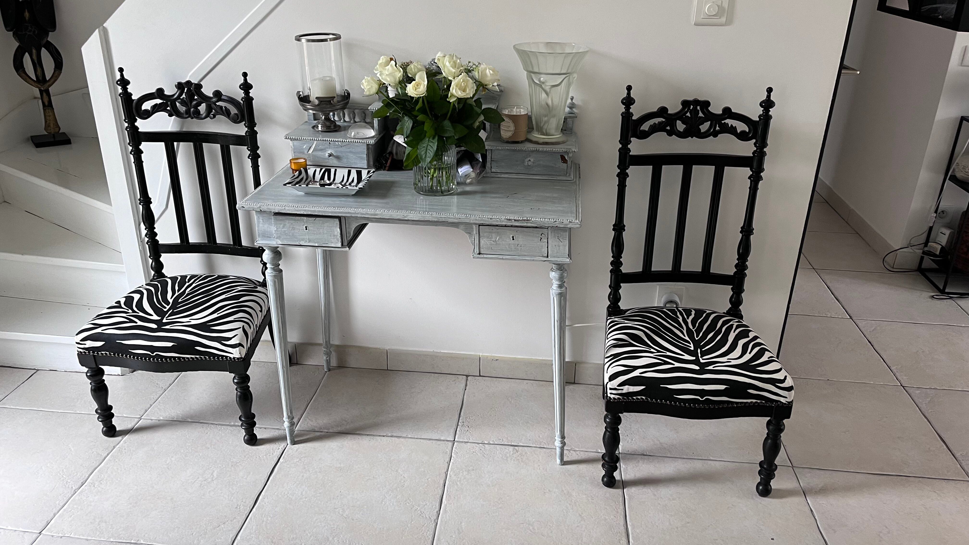 Set of 2 Low Napoleon III Chairs