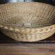 Panier corbeille ronde vintage en osier