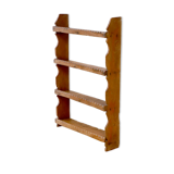 Burmese teak wall shelf