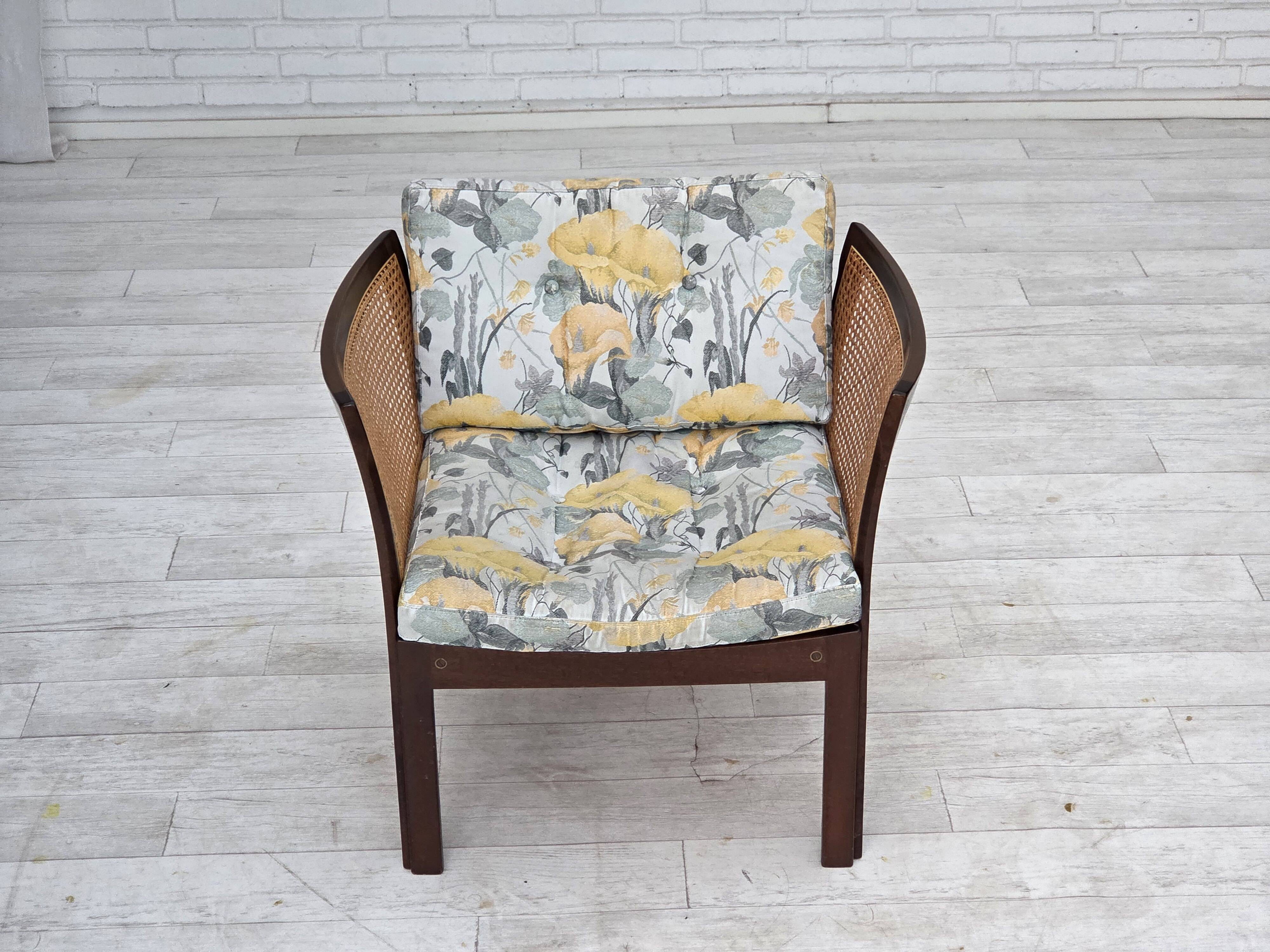 1970s, Danish design by Illum Wikkelsø, armchair model "Plexus", teak wood,