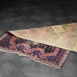 Handwoven Afshar oriental rug, Middle East, 1950s