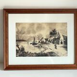 Painting india ink on paper 1928