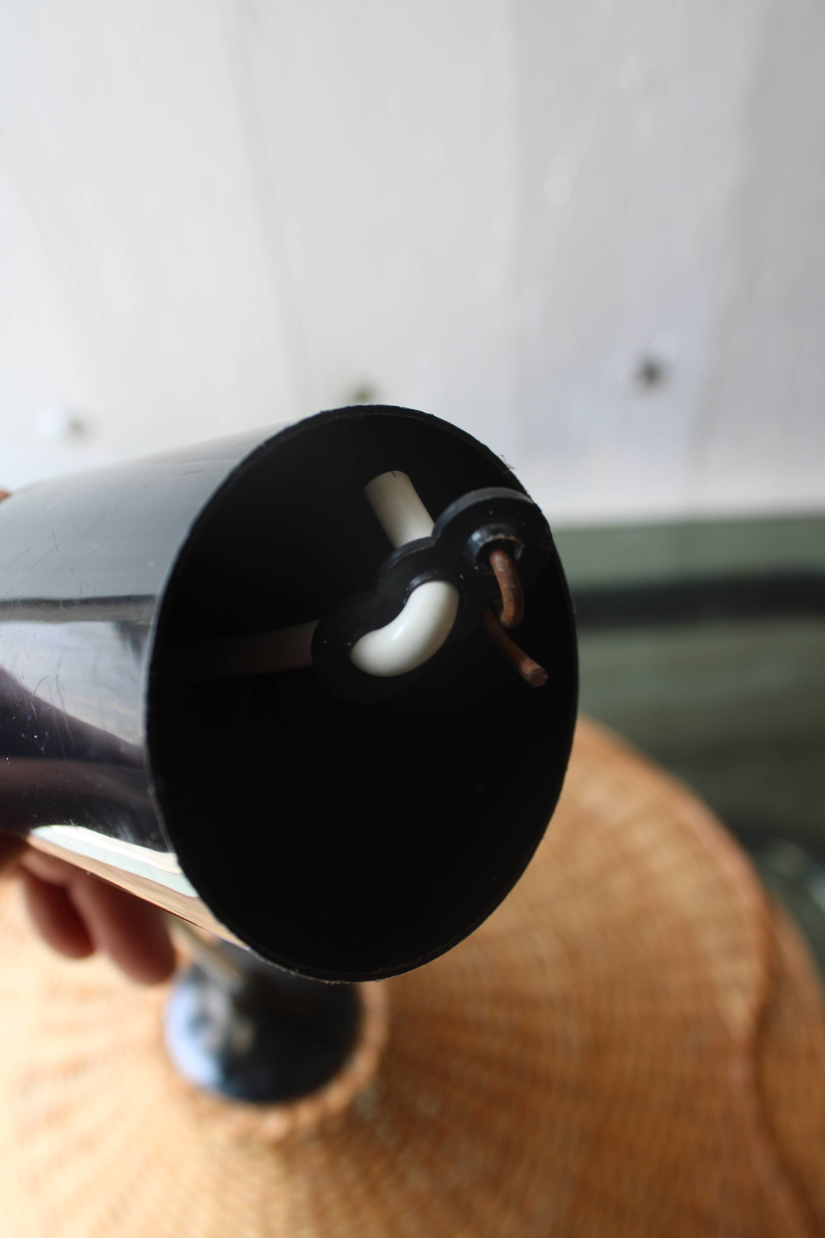 Vintage wicker hanging lamp