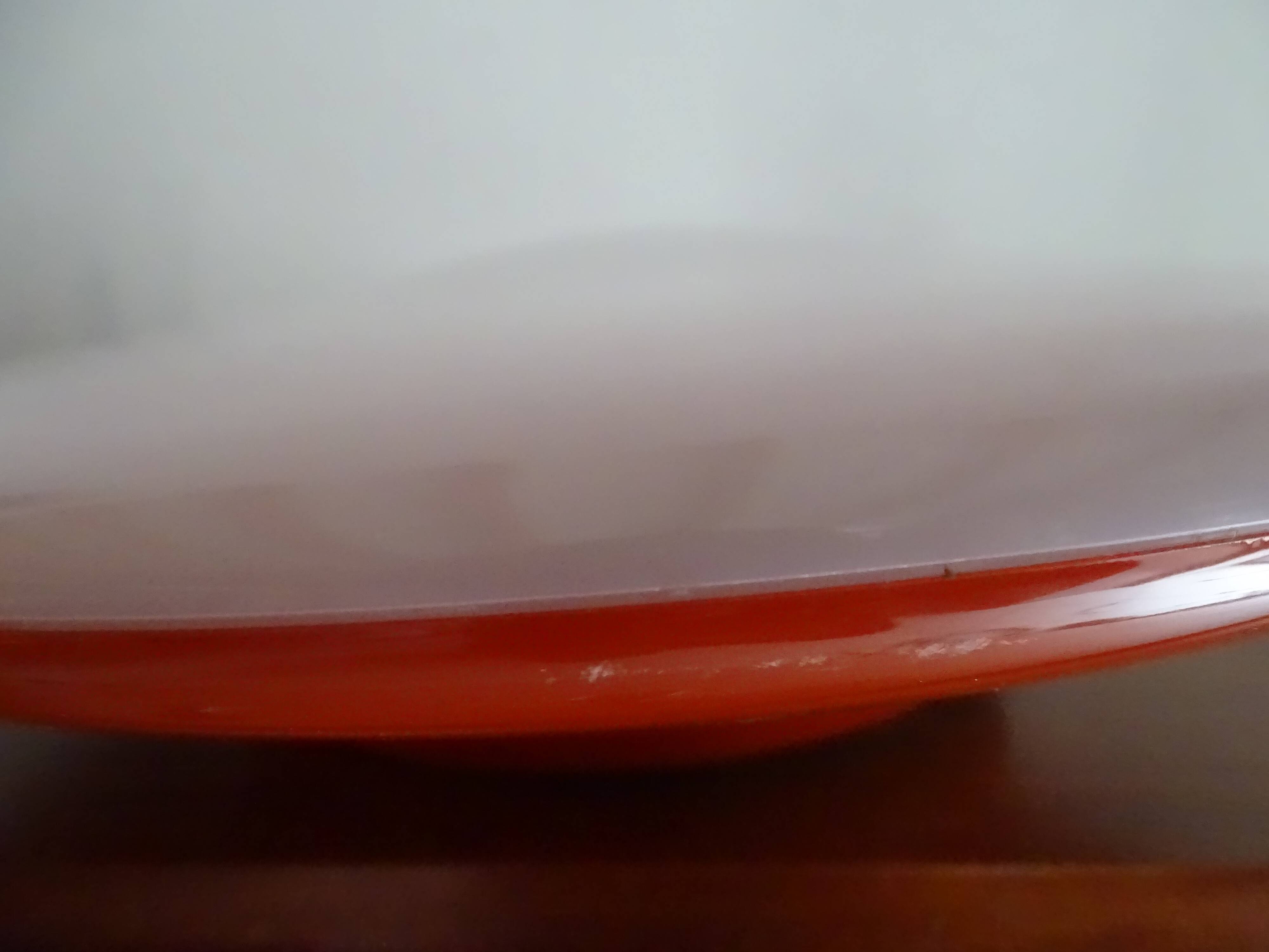 ARTEMIDE 1980 oval design wall light by Patrick Jouin orange/white 1