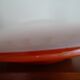 ARTEMIDE 1980 oval design wall light by Patrick Jouin orange/white 1