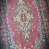 Wool and red cotton carpets