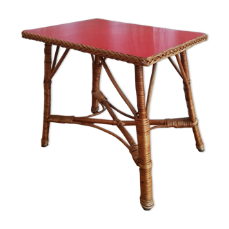 Small rattan table