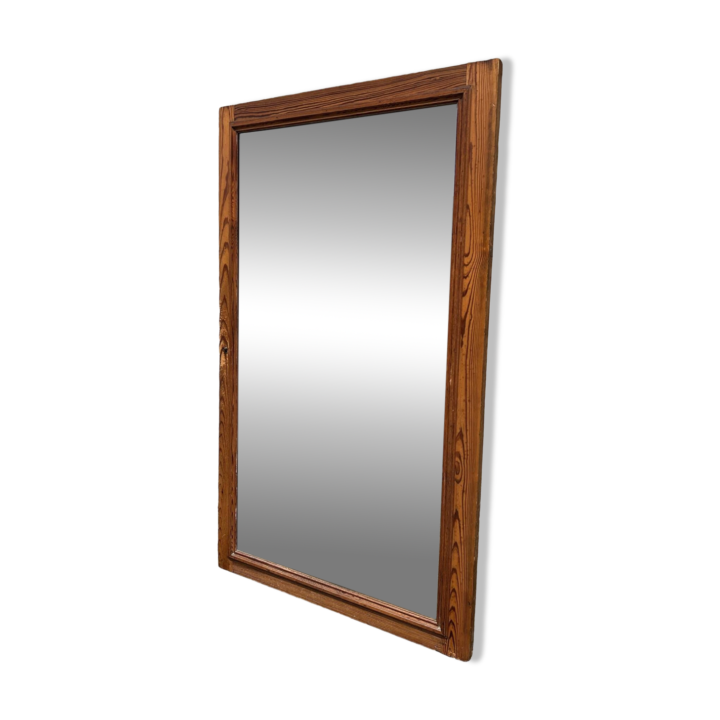 Grand miroir porte d'armoire vintage, années 40 /50