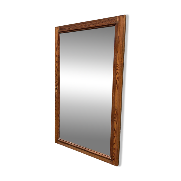 Grand miroir porte d'armoire vintage, années 40 /50