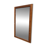 Large vintage cabinet door mirror, 40s/50s