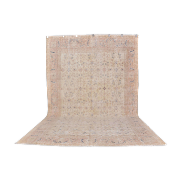 Tapis Oushak vintage beige