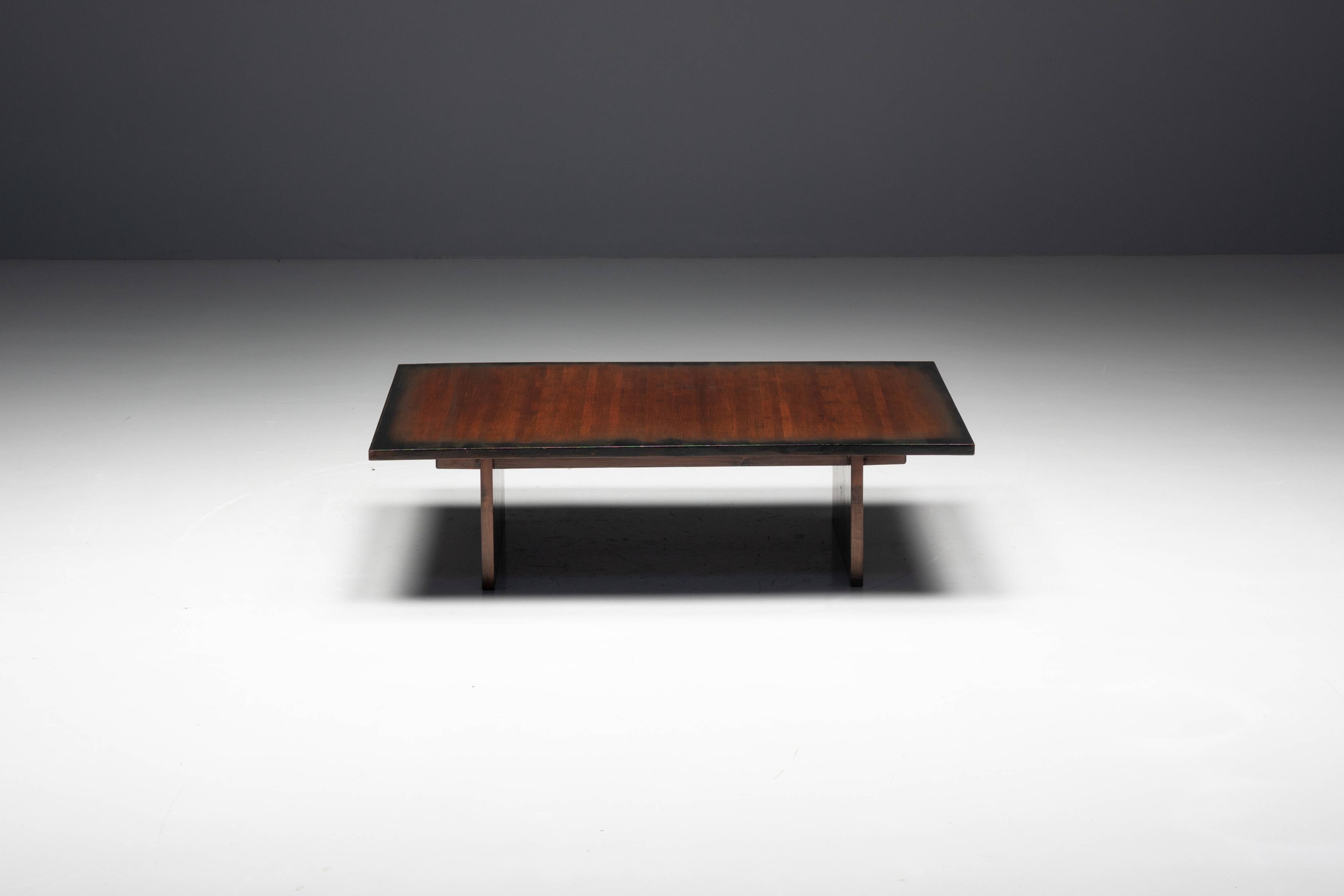 Bamboo Coffee Table by Axel Vervoordt, Belgium, 1980s