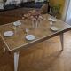 Checkerboard table oak