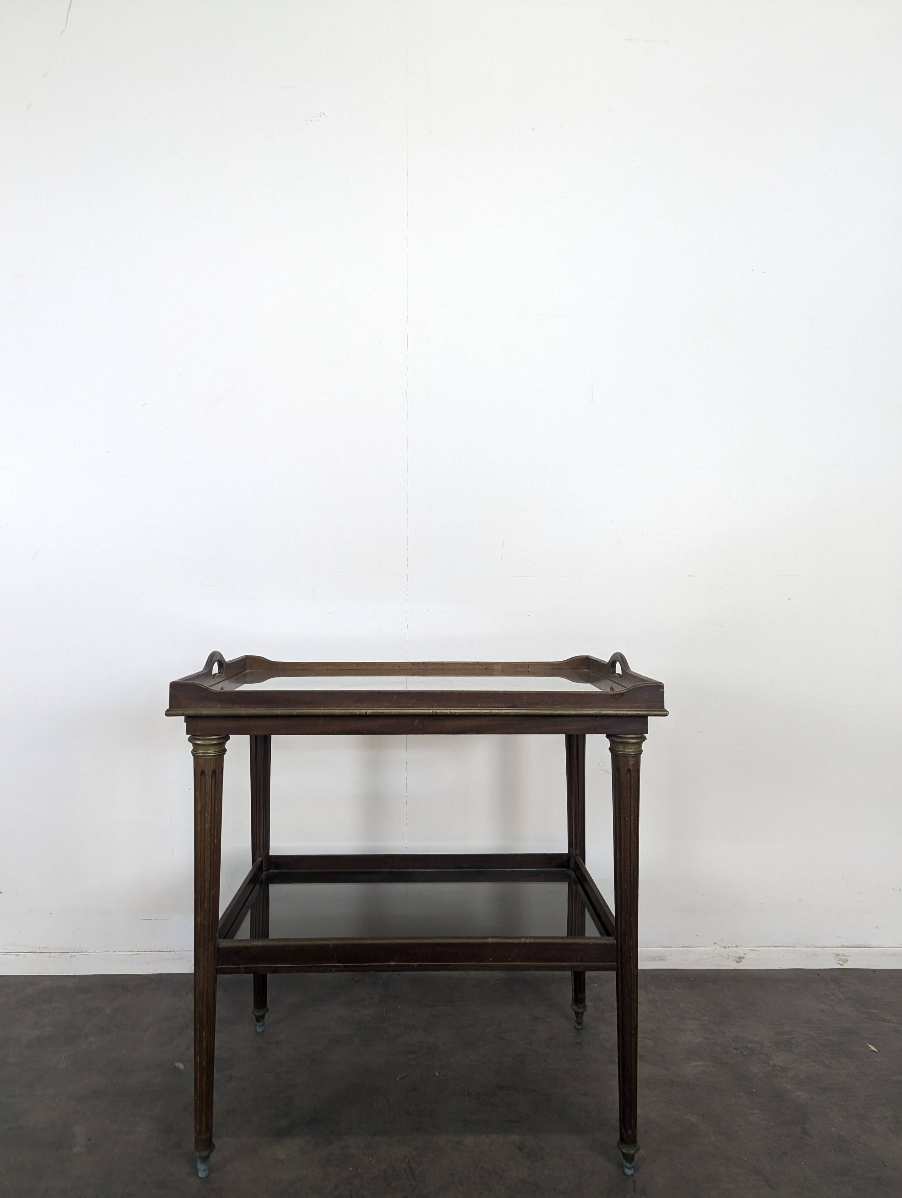 Serving table in Louis XVI style, late 19th century.