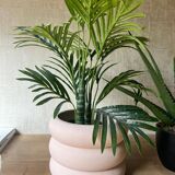Cache-pot anneau beige rose pale