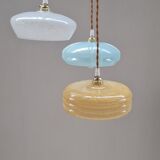 Clichy glass triptych suspension