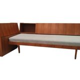 Méridienne mid century, canapé-lit