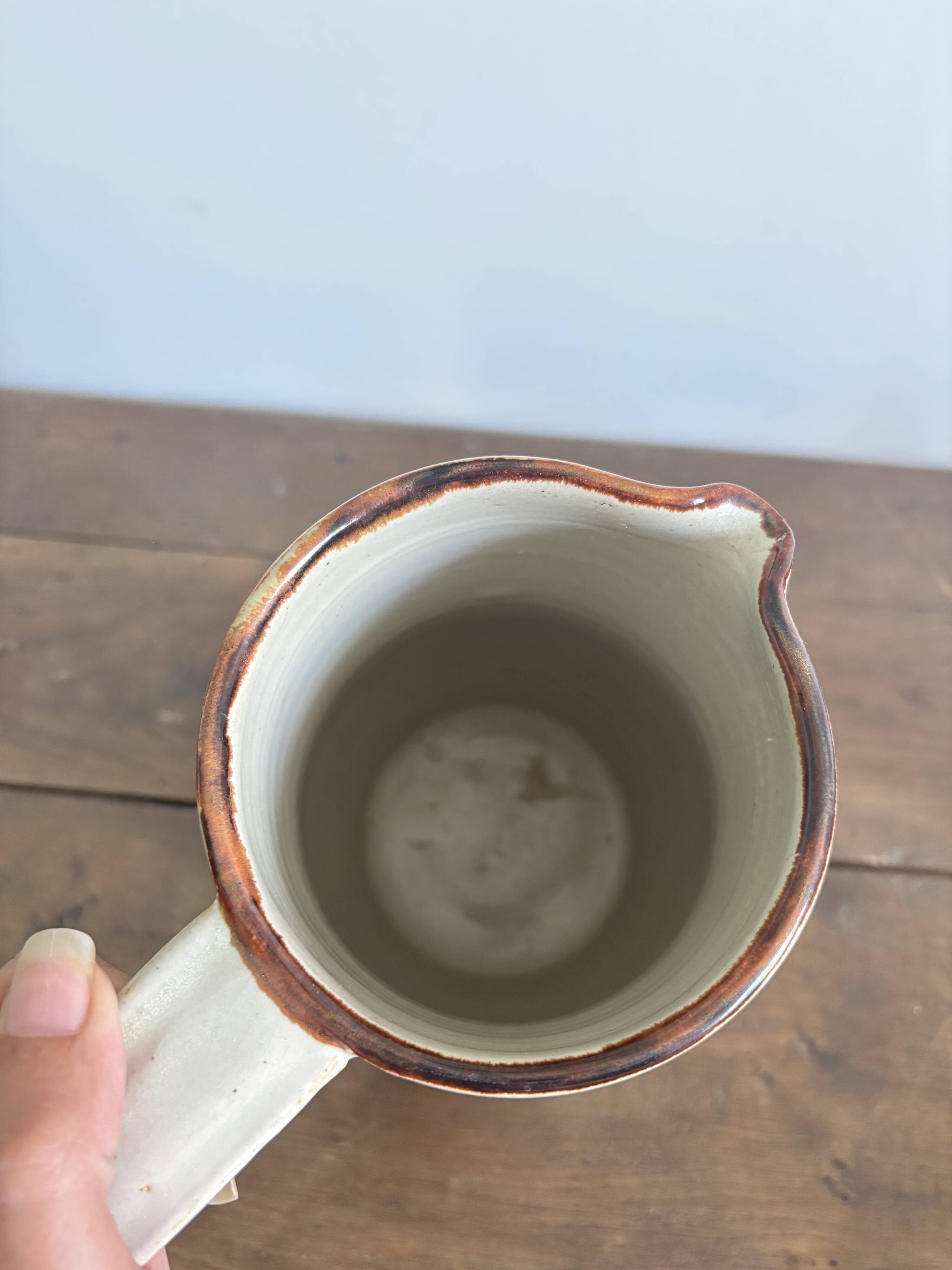 Set of French artisanal stoneware ceramics – 1960s
